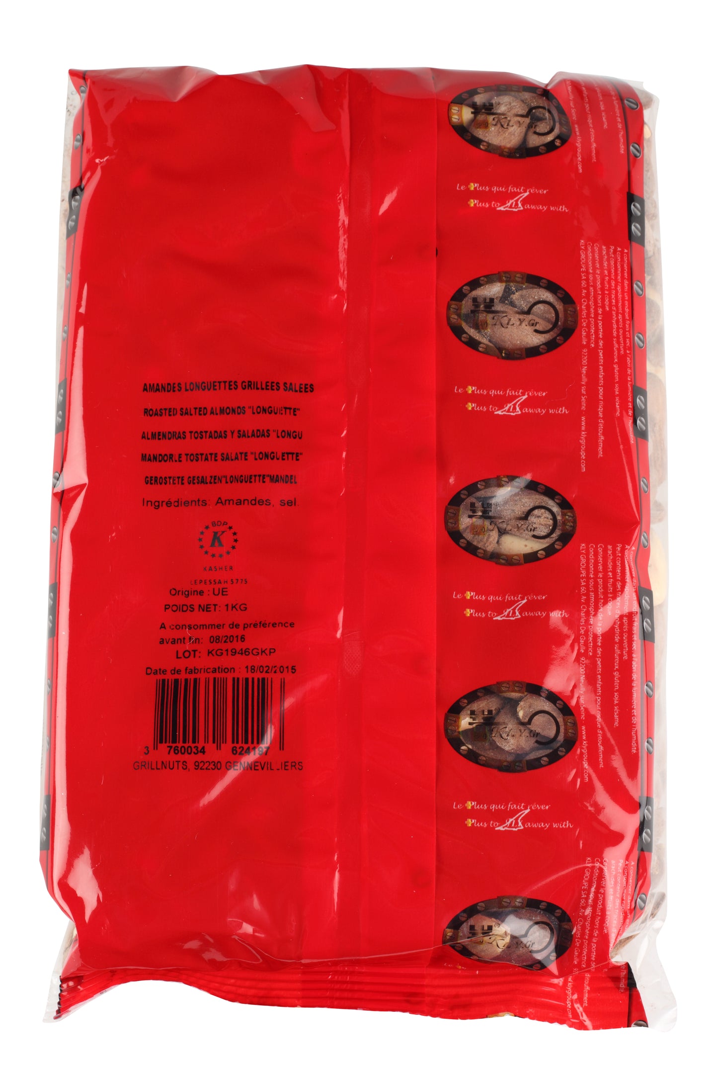 Amande longuette grillée Espagne 500g