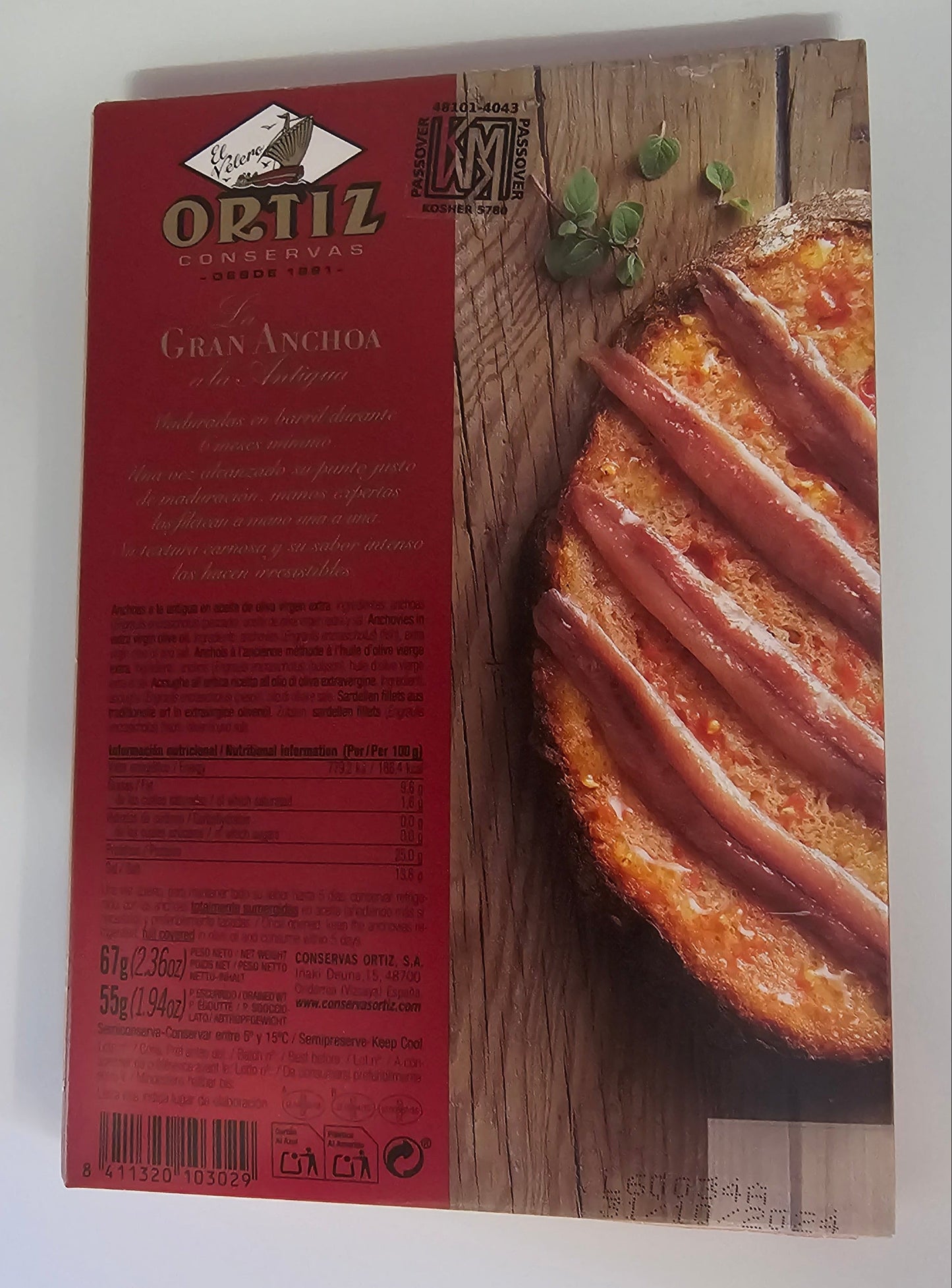 Anchois Ortiz Gran Anchoa 67g