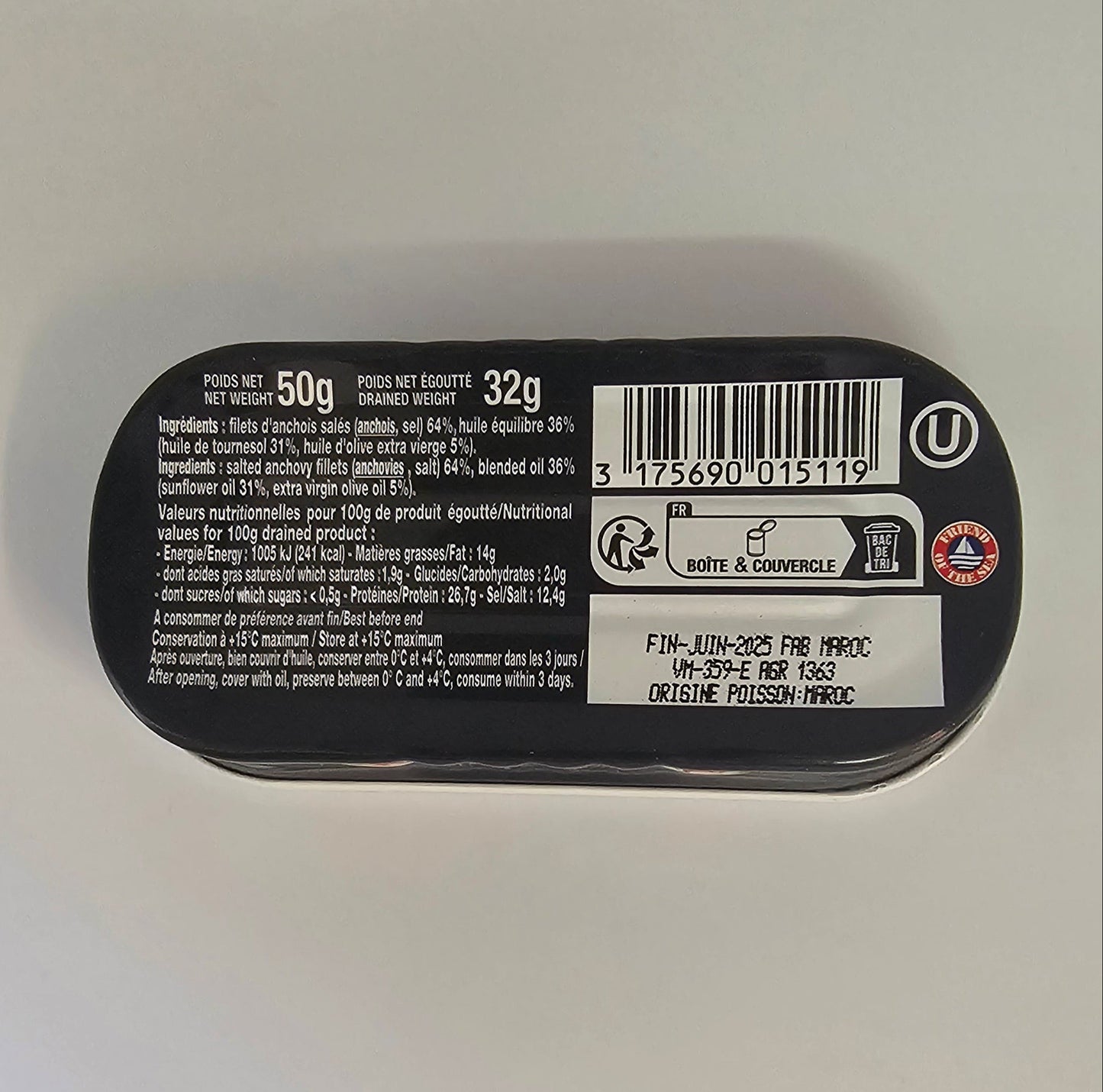 Anchois La Monégasque 50g