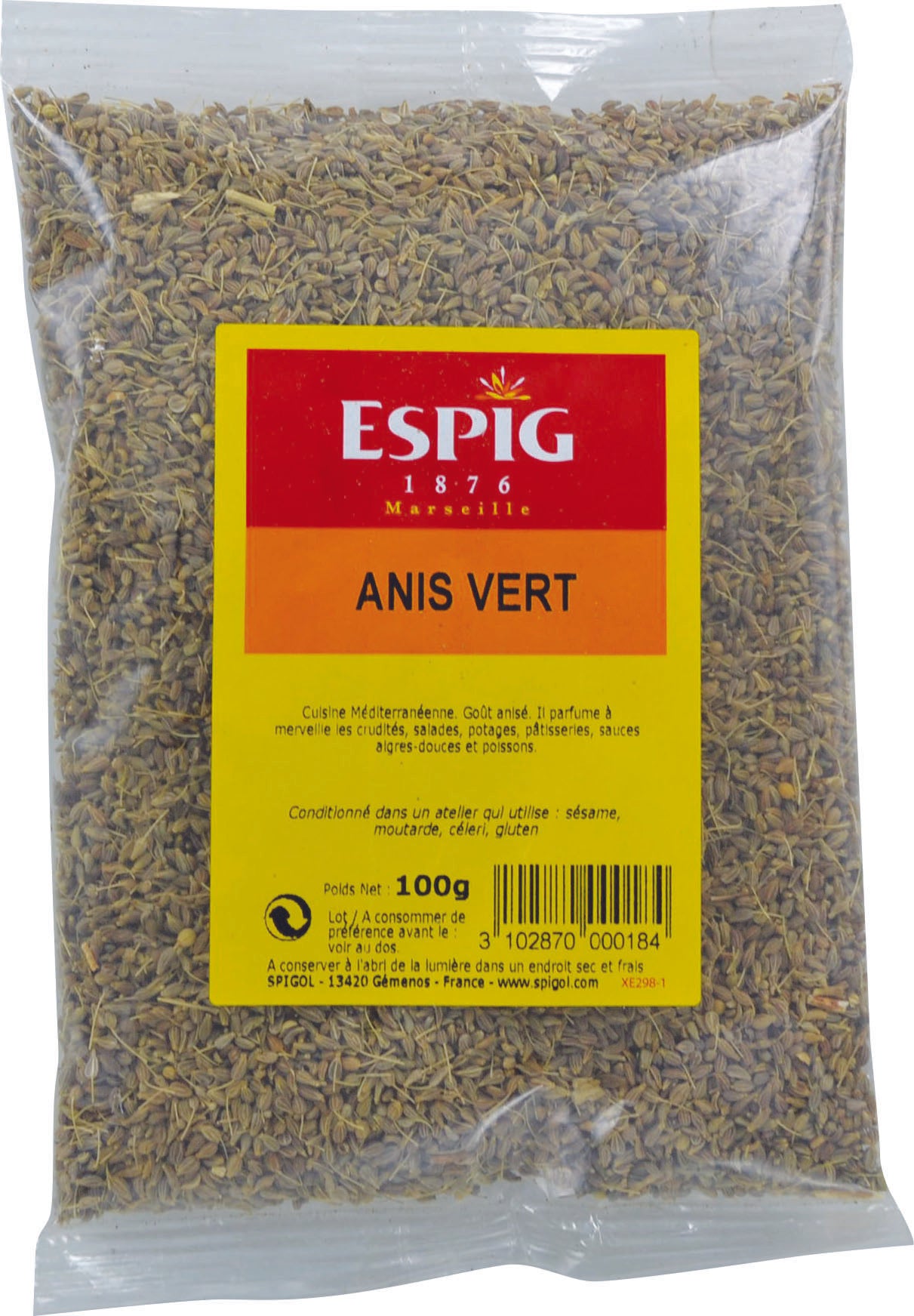 Anis vert entier Espig 100g