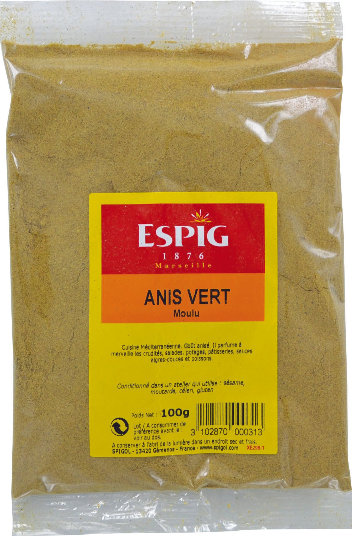 Anis vert moulu Espig 100g