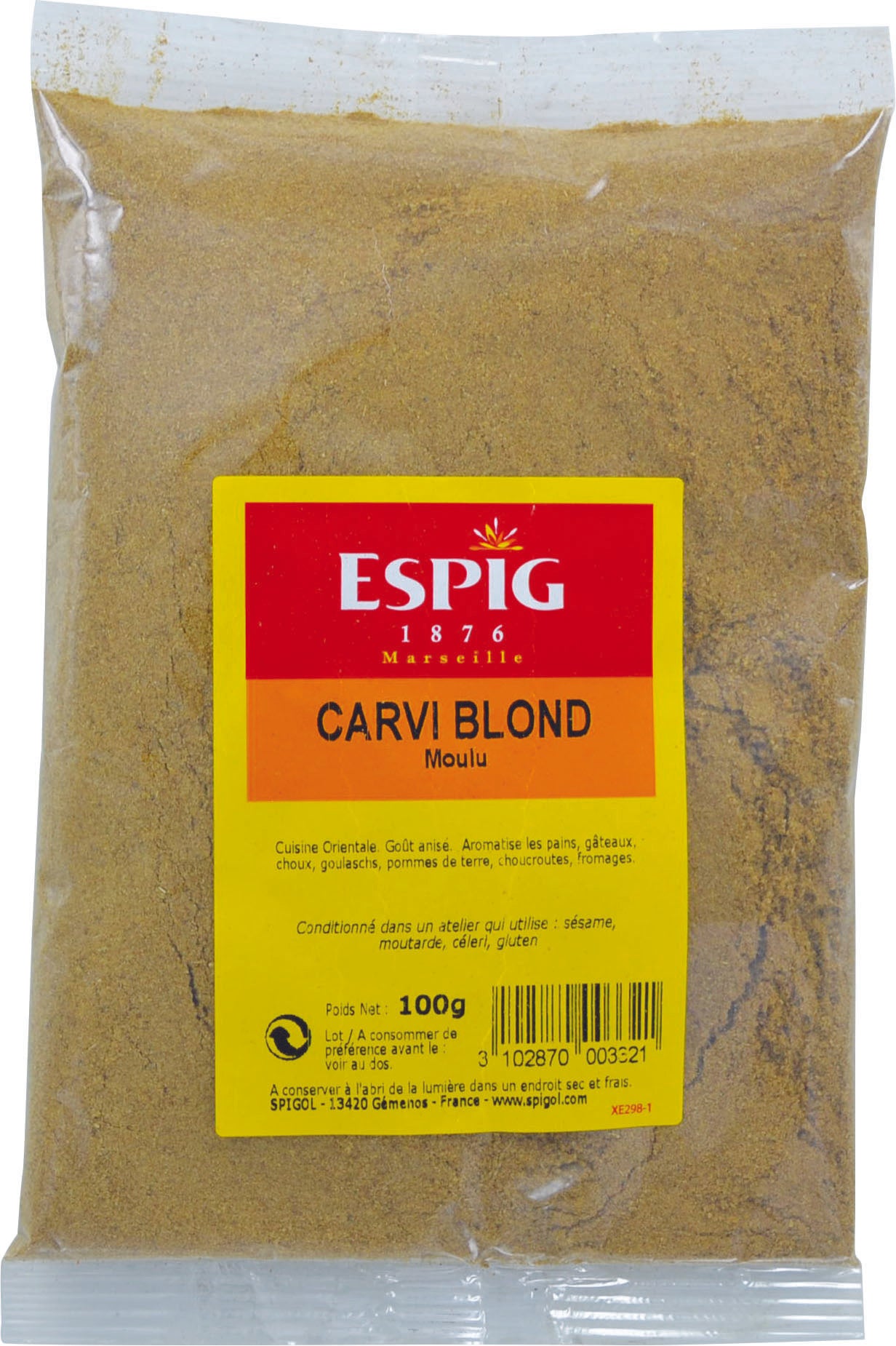 Carvi blond moulu Espig 100g