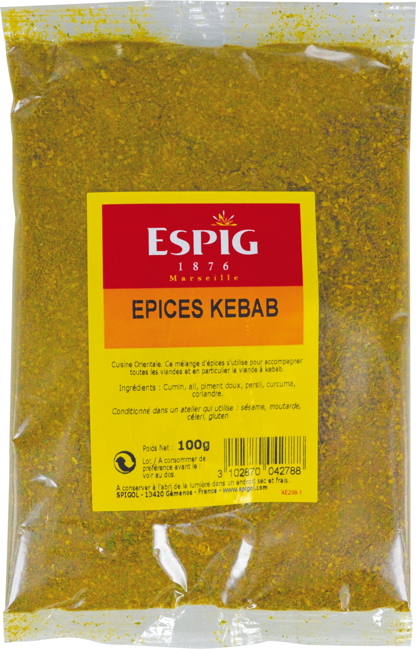 Epices kebab Cepasco 100g