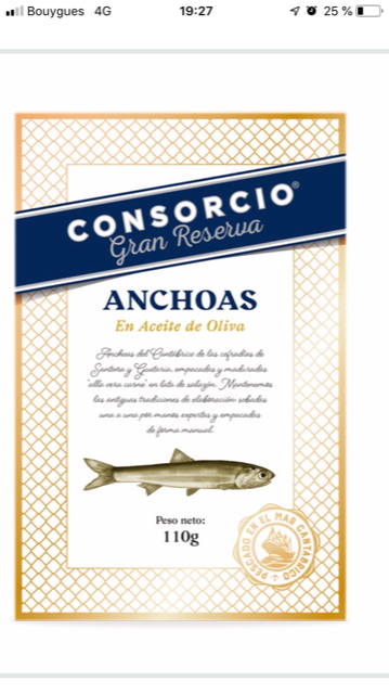 Anchois Gran Reserva Consorcio 110g