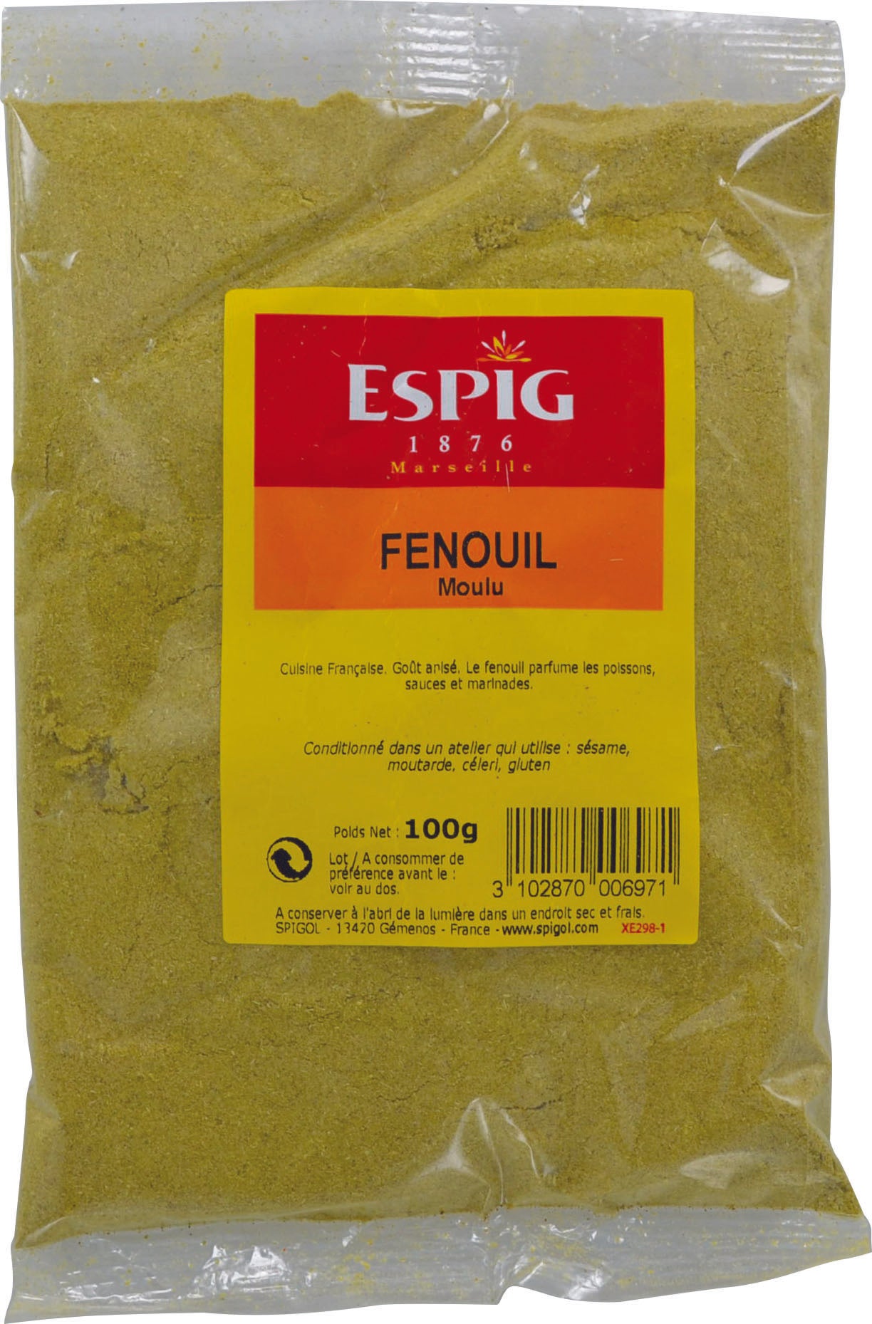 Fenouil moulu Espig 100g