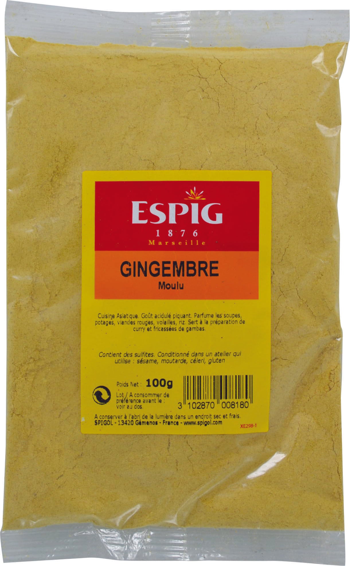 Gingembre moulu Espig 100g