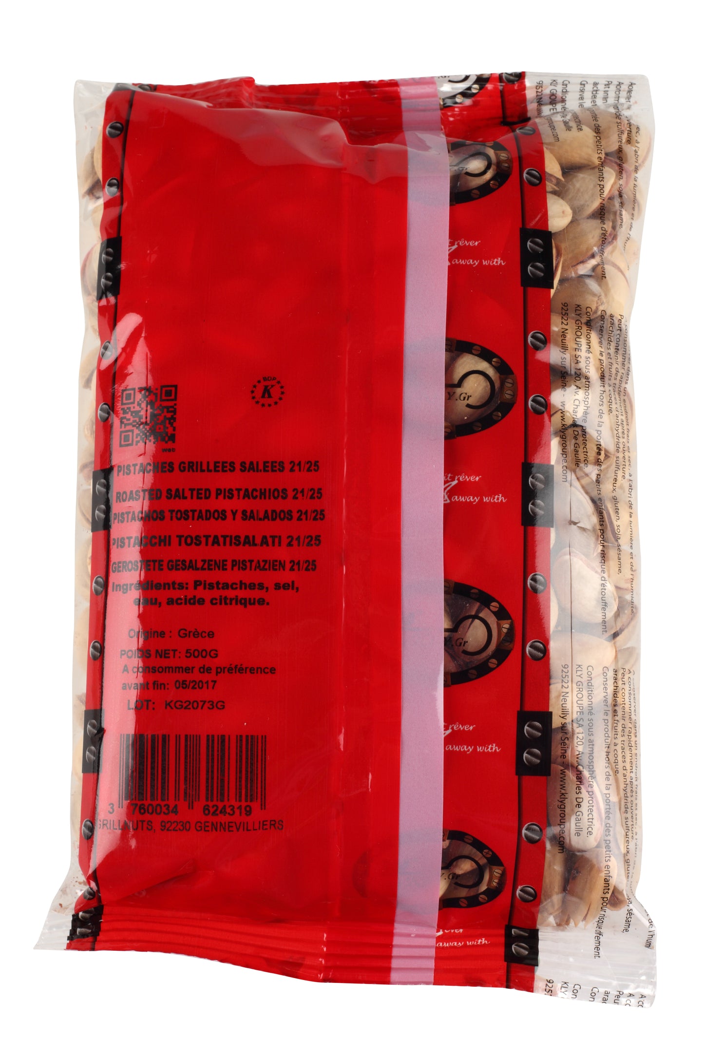 Pistache jumbo grillée salée USA 500g