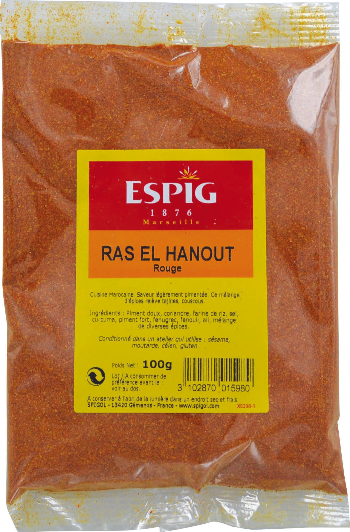Raz el hanout rouge Espig 100g
