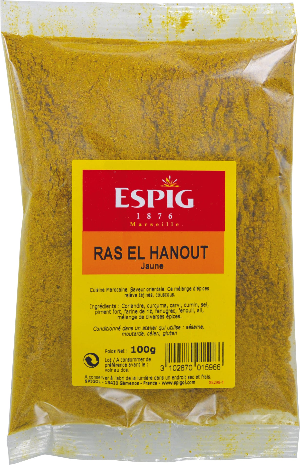 Raz el hanout jaune Espig 100g