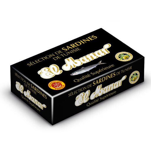 Sardine de Méditerranée SELECTION HO 125g Autorisé Liste Consistoire EL MANAR
