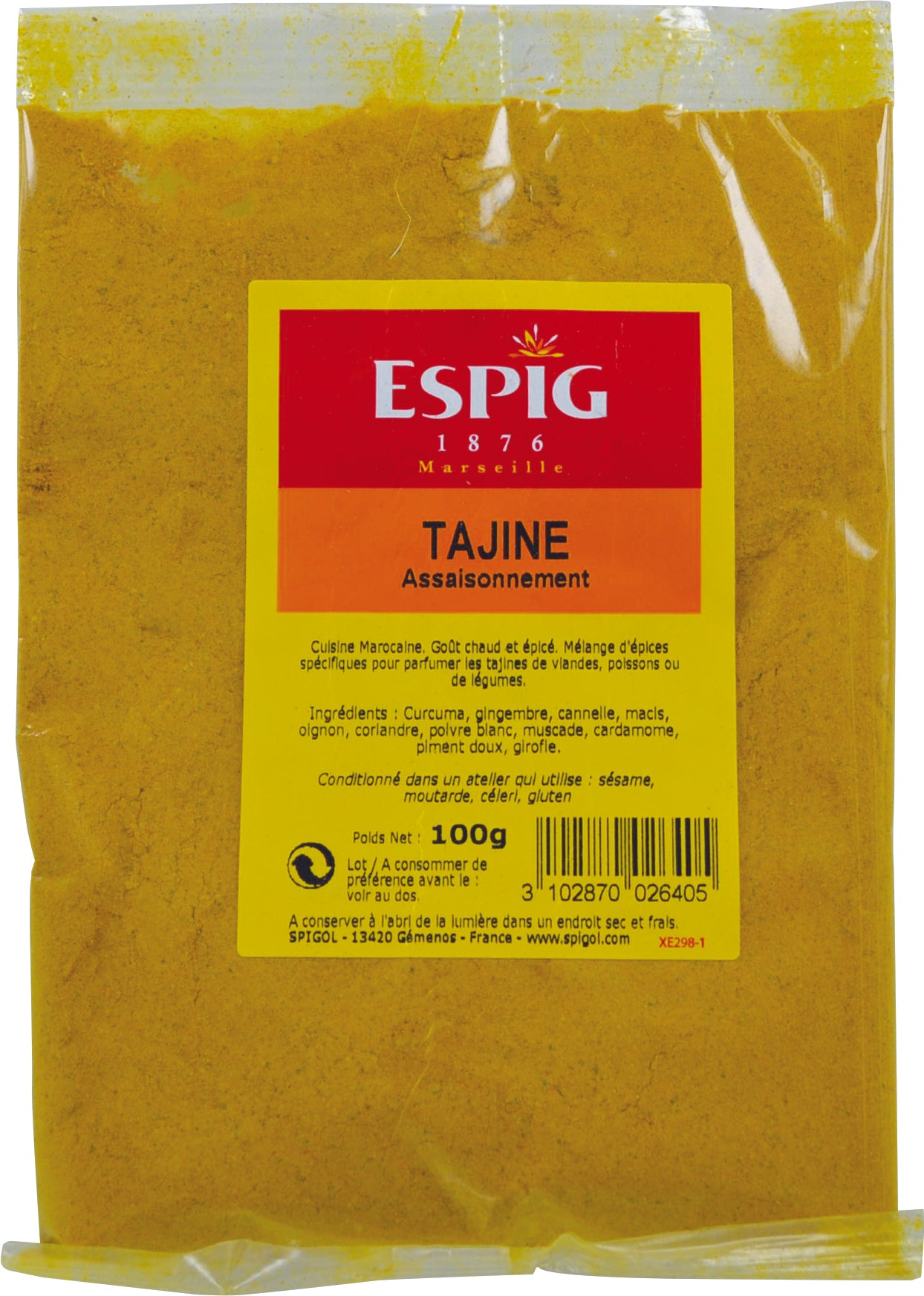 Epices tagine Espig 100g