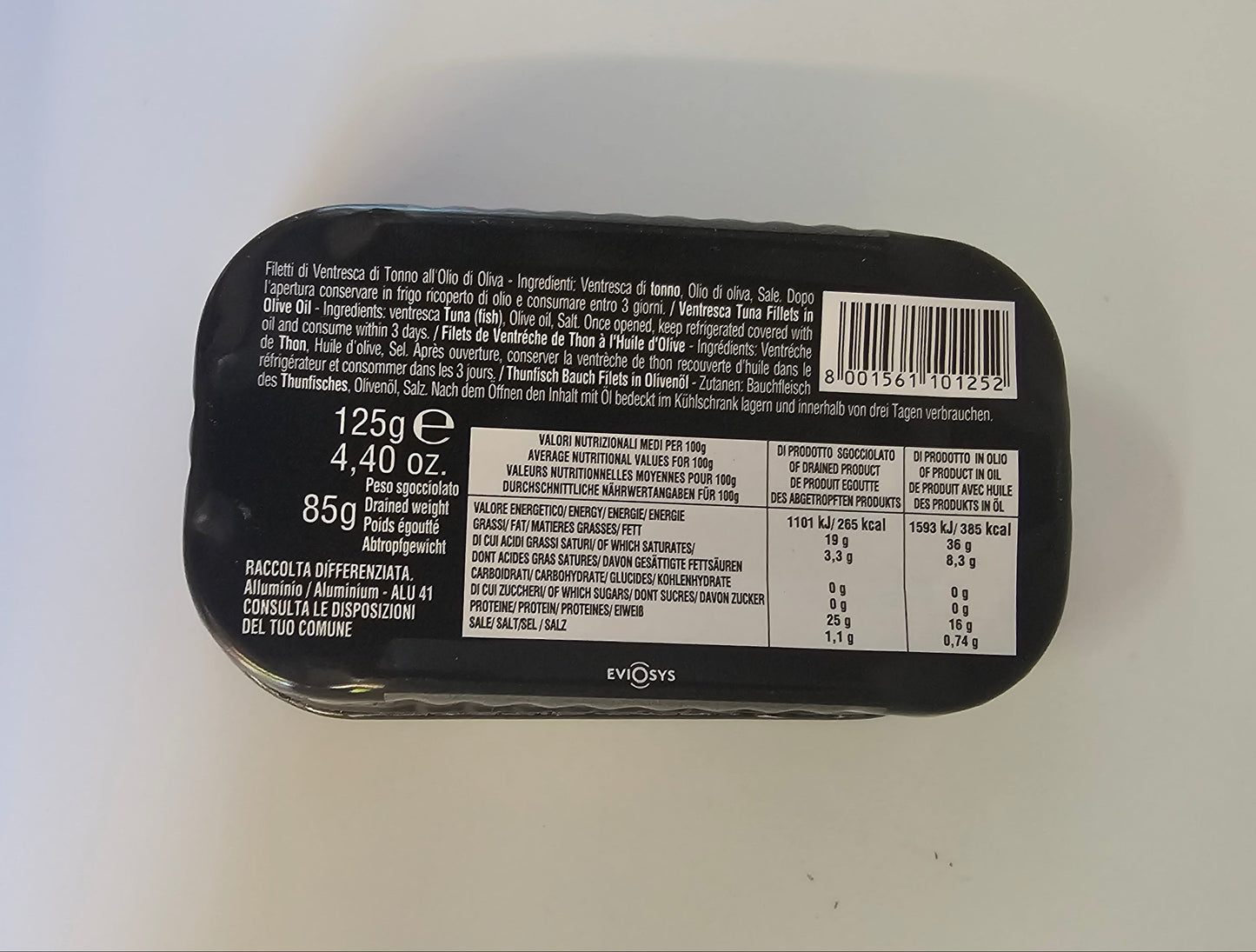 Thon ventrèche Callipo 125g
