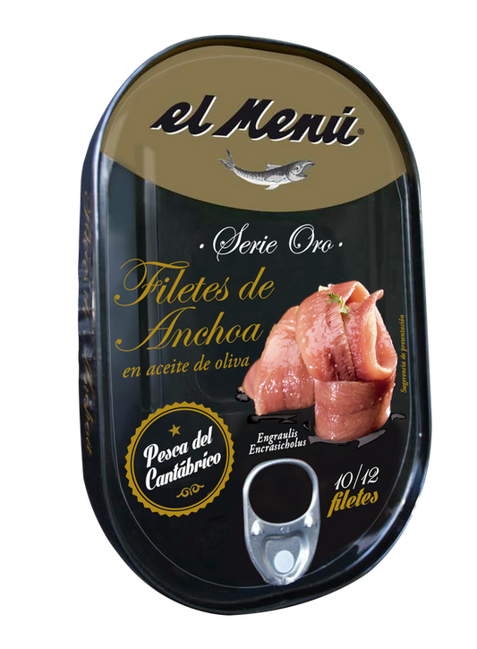 Filet d'anchois El Menu à l'huile d'olive 125g