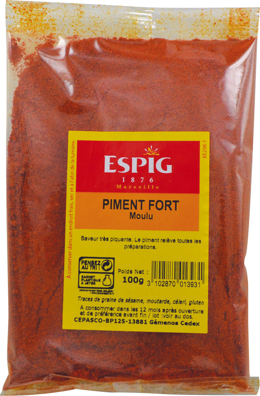 Piment fort moulu Espig 100g