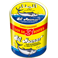 Thon Morceaux HV Lots de 3*140g KP BD Tunisie EL MANAR