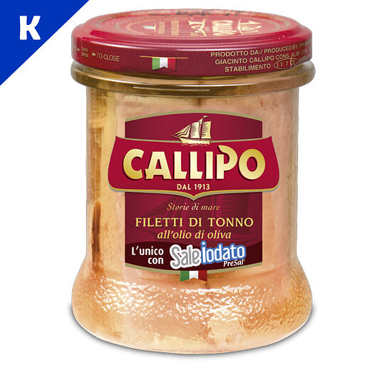Filets de Thon Huile d'Olive, Boc. 170g - CALLIPO /KP - 170 g